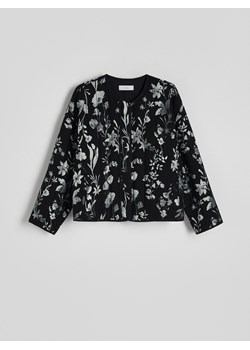 Reserved - Wzorzysta kurtka - czarny ze sklepu Reserved w kategorii Kurtki damskie - zdjęcie 169101528