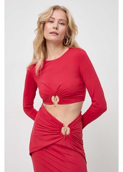 Bardot bluzka NEVE damska kolor czerwony gładka 59025TB1 ze sklepu ANSWEAR.com w kategorii Bluzki damskie - zdjęcie 169105588