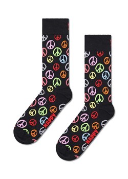 Happy Socks skarpetki Peace kolor czarny ze sklepu ANSWEAR.com w kategorii Skarpetki damskie - zdjęcie 169105625