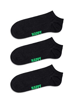 Happy Socks skarpetki Solid Low 3-pack kolor czarny ze sklepu ANSWEAR.com w kategorii Skarpetki damskie - zdjęcie 169105639