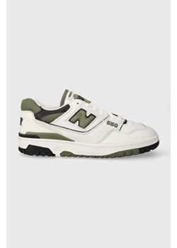 New Balance sneakersy skórzane 550 BB550DOB kolor biały BB550DOB ze sklepu PRM w kategorii Buty sportowe męskie - zdjęcie 169110475