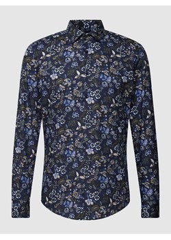 Koszula biznesowa o kroju slim fit z kwiatowym wzorem ze sklepu Peek&Cloppenburg  w kategorii Koszule męskie - zdjęcie 169110635