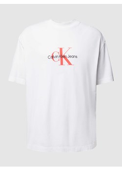 T-shirt z nadrukiem z logo ze sklepu Peek&Cloppenburg  w kategorii T-shirty męskie - zdjęcie 169110649