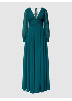 Sukienka wieczorowa z dekoltem w serek ze sklepu Peek&Cloppenburg  w kategorii Sukienki - zdjęcie 169110858