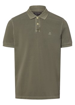 Marc O'Polo Męska koszulka polo Mężczyźni Bawełna oliwkowy jednolity ze sklepu vangraaf w kategorii T-shirty męskie - zdjęcie 169111406