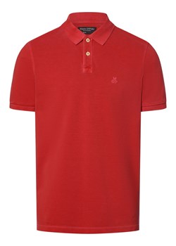 Marc O'Polo Męska koszulka polo Mężczyźni Bawełna czerwony jednolity ze sklepu vangraaf w kategorii T-shirty męskie - zdjęcie 169111408
