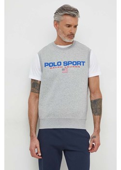 Polo Ralph Lauren t-shirt kolor szary ze sklepu ANSWEAR.com w kategorii T-shirty męskie - zdjęcie 169112565