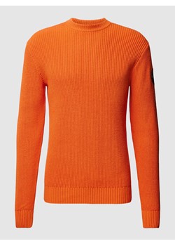 Sweter z dzianiny z fakturowanym wzorem ze sklepu Peek&Cloppenburg  w kategorii Swetry męskie - zdjęcie 169122867
