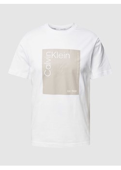 T-shirt z nadrukiem z logo ze sklepu Peek&Cloppenburg  w kategorii T-shirty męskie - zdjęcie 169123068