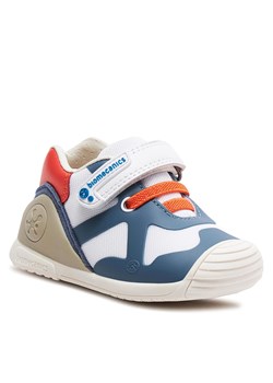 Sneakersy Biomecanics 242151 A Blanco Y Naranja ze sklepu eobuwie.pl w kategorii Buciki niemowlęce - zdjęcie 169126437