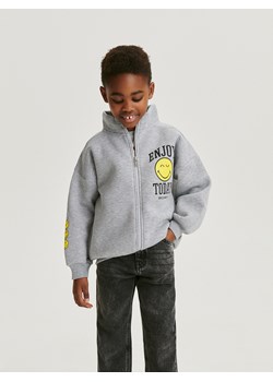 Reserved - Bluza ze stójką SmileyWorld® - jasnoszary ze sklepu Reserved w kategorii Bluzy chłopięce - zdjęcie 169132896
