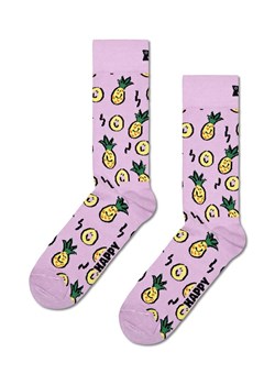 Happy Socks skarpetki Pineapple Sock kolor fioletowy ze sklepu ANSWEAR.com w kategorii Skarpetki męskie - zdjęcie 169137487