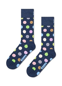 Happy Socks skarpetki Big Dot Sock kolor granatowy ze sklepu ANSWEAR.com w kategorii Skarpetki damskie - zdjęcie 169137535