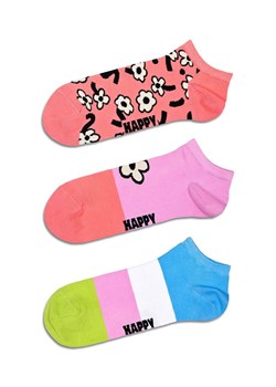 Happy Socks skarpetki Flower Low Socks 3-pack ze sklepu ANSWEAR.com w kategorii Skarpetki damskie - zdjęcie 169137586