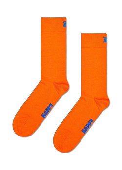 Happy Socks skarpetki Solid Sock kolor pomarańczowy ze sklepu ANSWEAR.com w kategorii Skarpetki męskie - zdjęcie 169137597