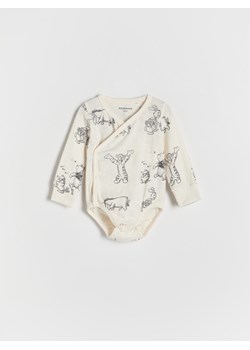 Reserved - Kopertowe body Kubuś Puchatek - złamana biel ze sklepu Reserved w kategorii Body niemowlęce - zdjęcie 169144456
