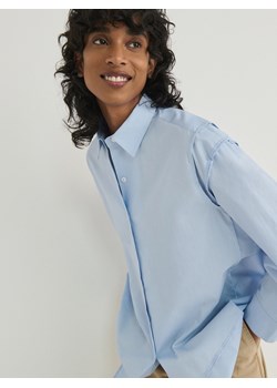Reserved - Koszula oksfordzka z przeszyciami - niebieski ze sklepu Reserved w kategorii Koszule damskie - zdjęcie 169145027