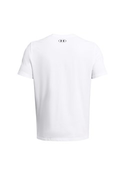 Męski t-shirt z nadrukiem Under Armour UA Foundation Short Sleeve - biały ze sklepu Sportstylestory.com w kategorii T-shirty męskie - zdjęcie 169160869