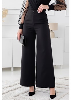 Czarne Spodnie kuloty MERUZI ze sklepu TONO w kategorii Spodnie damskie - zdjęcie 169161926