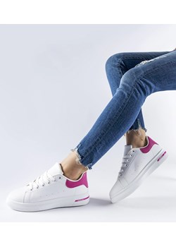 Biało-różowe sneakersy Leland ze sklepu gemre w kategorii Trampki damskie - zdjęcie 169163419