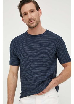 Marc O&apos;Polo t-shirt bawełniany męski kolor granatowy wzorzysty ze sklepu ANSWEAR.com w kategorii T-shirty męskie - zdjęcie 169163787