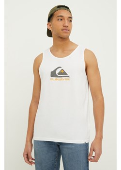 Quiksilver t-shirt bawełniany męski kolor biały ze sklepu ANSWEAR.com w kategorii T-shirty męskie - zdjęcie 169164315