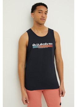 Quiksilver t-shirt bawełniany męski kolor granatowy ze sklepu ANSWEAR.com w kategorii T-shirty męskie - zdjęcie 169164345