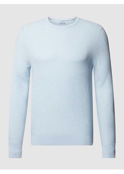 Sweter z dzianiny w jednolitym kolorze model ‘Rick’ ze sklepu Peek&Cloppenburg  w kategorii Swetry męskie - zdjęcie 169165518
