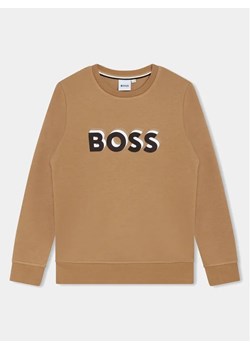 Boss Bluza J50717 S Beżowy Loose Fit ze sklepu MODIVO w kategorii Bluzy chłopięce - zdjęcie 169169189