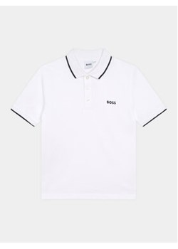 Boss Polo J25P26 D Biały Regular Fit ze sklepu MODIVO w kategorii T-shirty chłopięce - zdjęcie 169181218