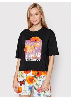 New Balance T-Shirt Super Bloom WT21560 Czarny Oversize ze sklepu MODIVO w kategorii Bluzki damskie - zdjęcie 169181835
