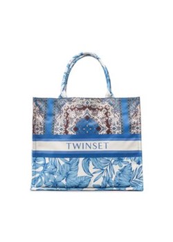TWINSET Torebka 231LM79DD Niebieski ze sklepu MODIVO w kategorii Torby Shopper bag - zdjęcie 169183395