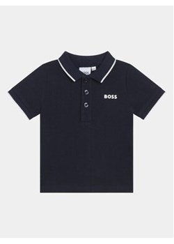 Boss Polo J05P13 S Granatowy Regular Fit ze sklepu MODIVO w kategorii T-shirty chłopięce - zdjęcie 169184275