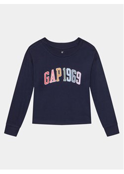 Gap Bluza 788206-00 Granatowy Regular Fit ze sklepu MODIVO w kategorii Bluzy dziewczęce - zdjęcie 169185738