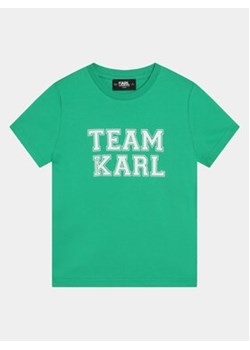 Karl Lagerfeld Kids T-Shirt Z30049 S Zielony Regular Fit ze sklepu MODIVO w kategorii T-shirty chłopięce - zdjęcie 169187796
