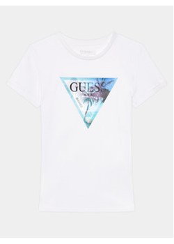 Guess T-Shirt L4GI10 K8HM4 Biały Regular Fit ze sklepu MODIVO w kategorii T-shirty chłopięce - zdjęcie 169187989
