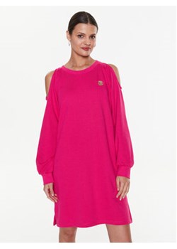 Liu Jo Sport Sukienka dzianinowa TA3035 FS927 Różowy Loose Fit ze sklepu MODIVO w kategorii Sukienki - zdjęcie 169188647
