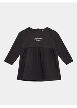 Calvin Klein Jeans Sukienka codzienna Hero Logo IN0IN00089 Czarny Regular Fit ze sklepu MODIVO w kategorii Sukienki niemowlęce - zdjęcie 169188805