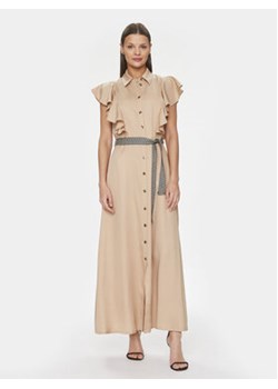 Gaudi Sukienka koszulowa 411BD15002 Beżowy Regular Fit ze sklepu MODIVO w kategorii Sukienki - zdjęcie 169189059