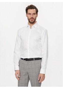 Hugo Koszula Koey 50494500 Biały Slim Fit ze sklepu MODIVO w kategorii Koszule męskie - zdjęcie 169189619