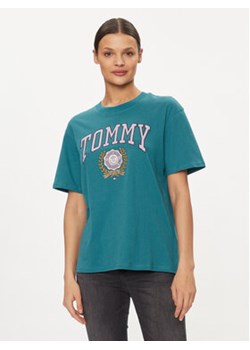 Tommy Jeans T-Shirt Varsity DW0DW17824 Niebieski Relaxed Fit ze sklepu MODIVO w kategorii Bluzki damskie - zdjęcie 169189916