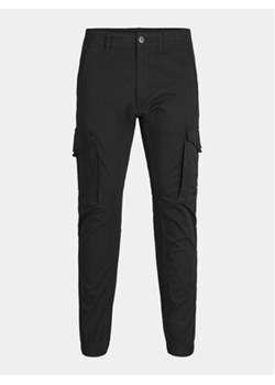 Jack&Jones Junior Spodnie materiałowe Paul 12151646 Czarny Slim Fit ze sklepu MODIVO w kategorii Spodnie chłopięce - zdjęcie 169190409