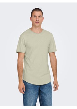 Only & Sons T-Shirt 22017822 Zielony Long Line Fit ze sklepu MODIVO w kategorii T-shirty męskie - zdjęcie 169190435