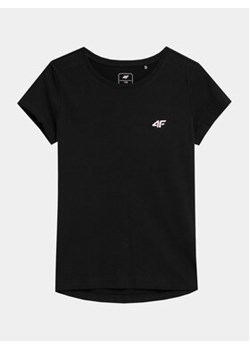 4F T-Shirt 4FJAW23TTSHF0816 Czarny Regular Fit ze sklepu MODIVO w kategorii Bluzki dziewczęce - zdjęcie 169190507