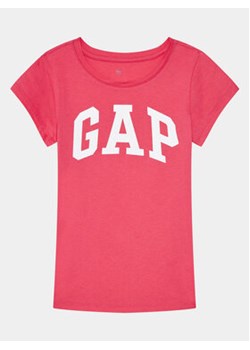 Gap T-Shirt 460525-05 Różowy Regular Fit ze sklepu MODIVO w kategorii Bluzki dziewczęce - zdjęcie 169190669