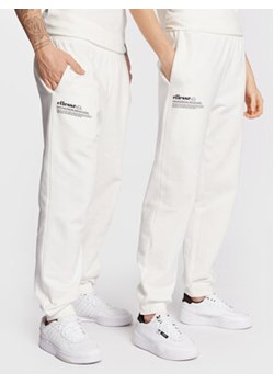Ellesse Spodnie dresowe Unisex Dimartino SGP16249 Biały Regular Fit ze sklepu MODIVO w kategorii Spodnie męskie - zdjęcie 169191608