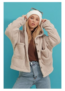 trendyol Kurtka przejściowa w kolorze beżowym - id: 15117555 - marki Trendyol - 169194299 trendyol Kurtka przejściowa w kolorze beżowym ze sklepu Limango Polska w kategorii Kurtki damskie - zdjęcie 169194299