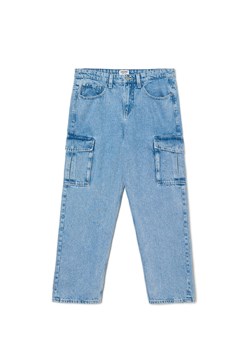 Cropp - Niebieskie jeansy wide leg - niebieski ze sklepu Cropp w kategorii Jeansy męskie - zdjęcie 169197429