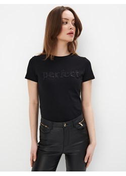 Mohito - T-shirt z nadrukiem - czarny ze sklepu Mohito w kategorii Bluzki damskie - zdjęcie 169197905