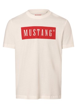 Mustang Koszulka męska - Austin Mężczyźni Dżersej écru nadruk ze sklepu vangraaf w kategorii T-shirty męskie - zdjęcie 169199839